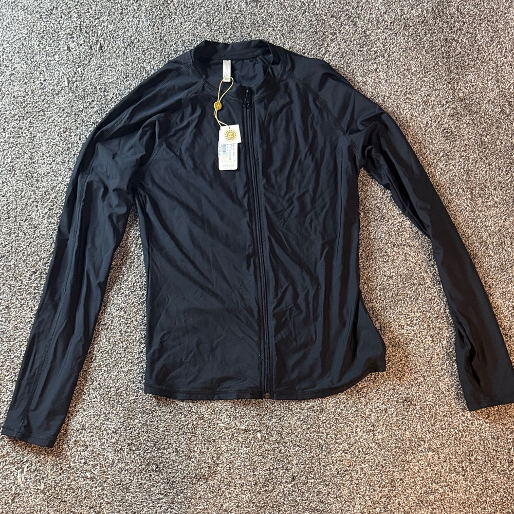 Helen Jon Beach Break Rash Guard Upf 50+ | Black Women’s XL Surf Shirt